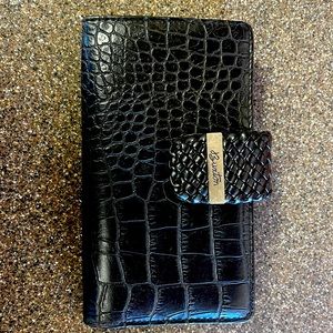 Buxton black leather wallet.